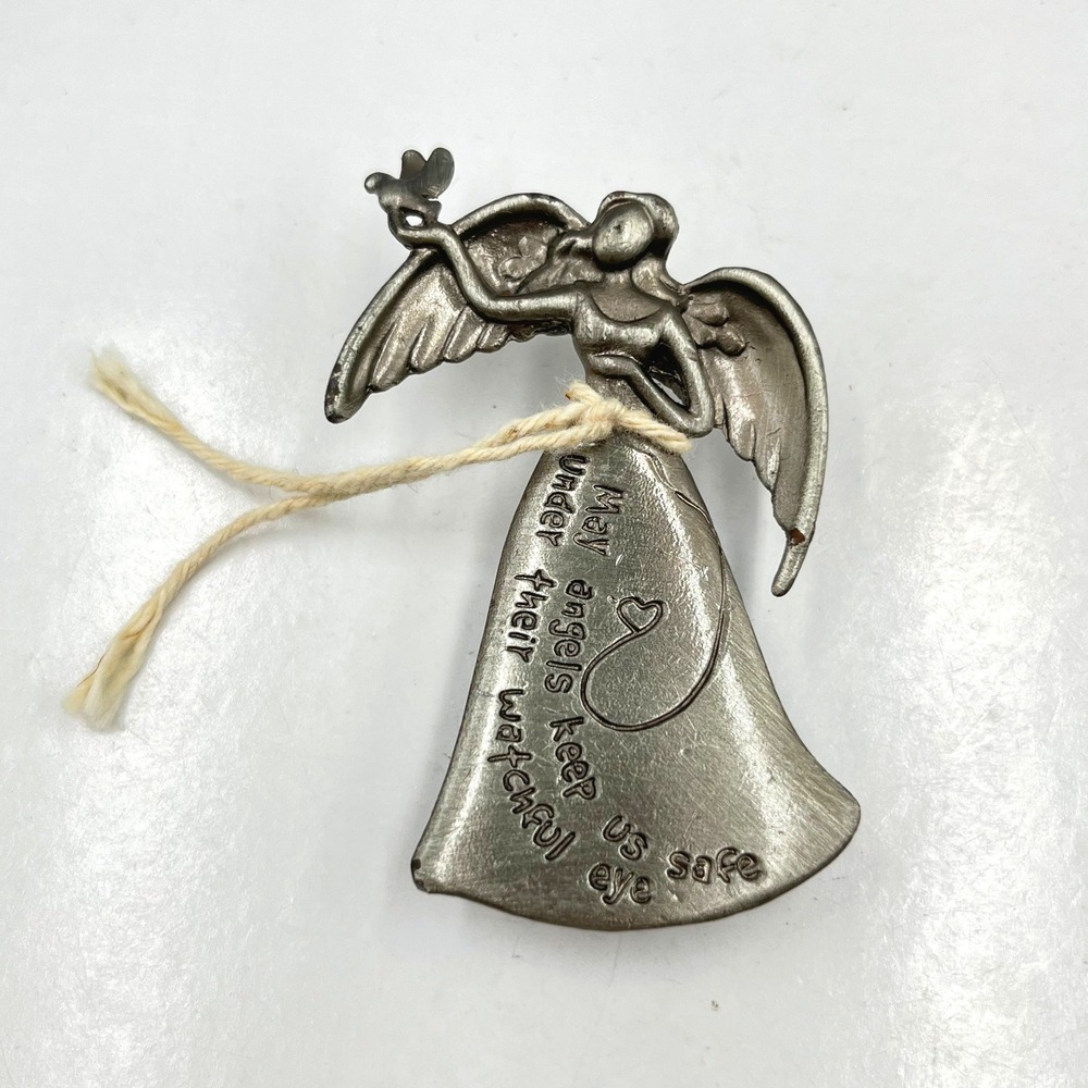 Vintage Pewter‎ Angel Car Visor Clip Guardian Angel Protection Religious Gift